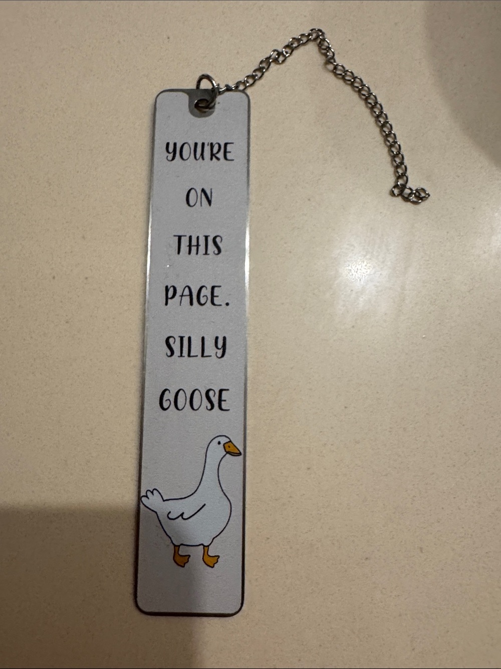 Silly Goose Wall Hanging - White Goose Decorative Plaque